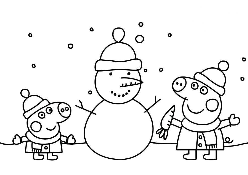 Dibujo gratuito Peppa Pig #180871 de la coleccion Dibujos Animados y Series Animadas para imprimir