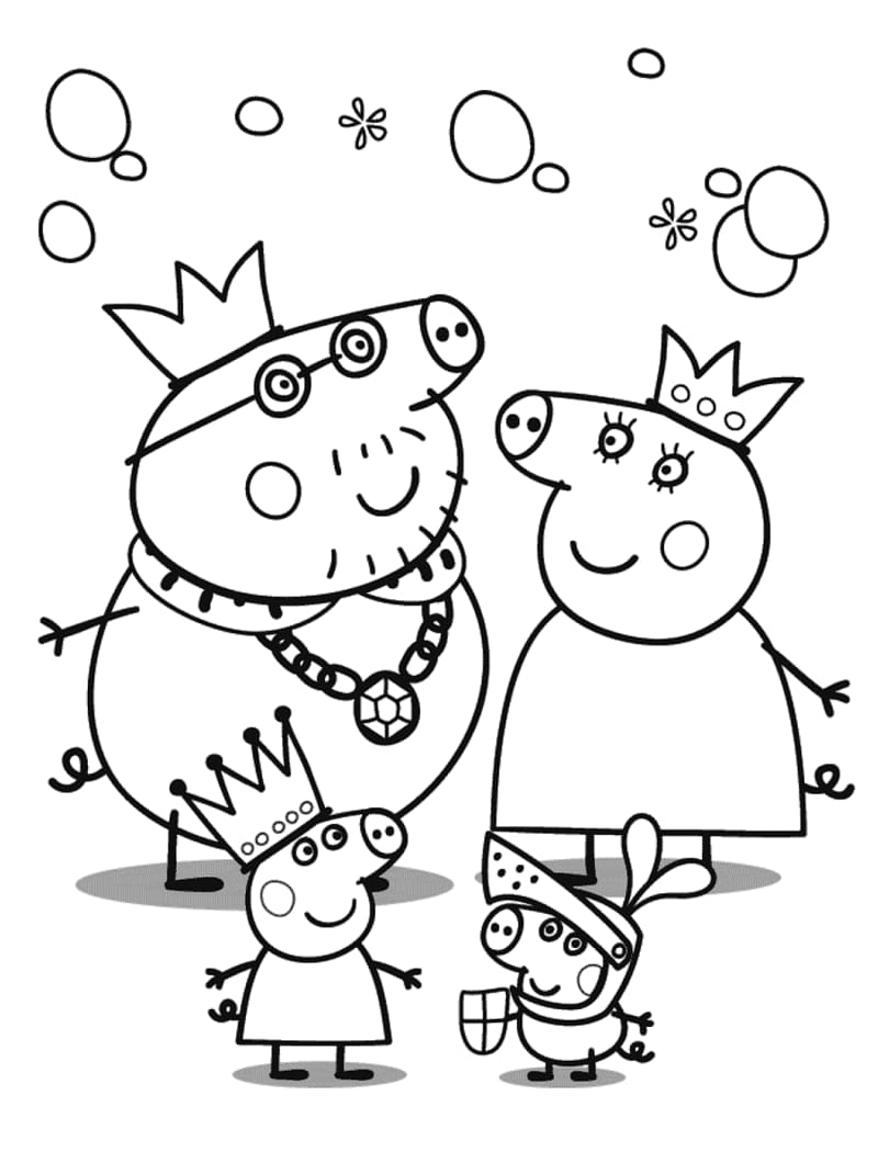 Dibujo gratuito Peppa Pig #180878 de la coleccion Dibujos Animados y Series Animadas para imprimir