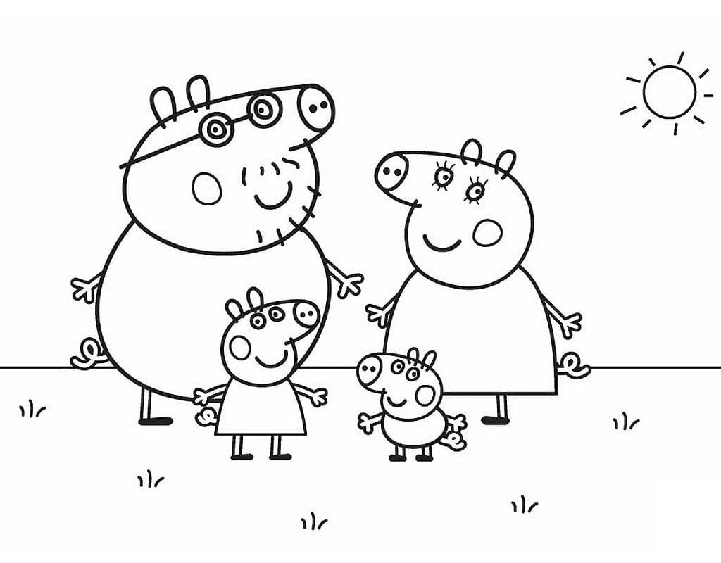 Dibujo gratuito Peppa Pig #180882 de la coleccion Dibujos Animados y Series Animadas para imprimir