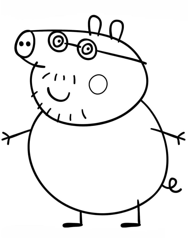 Dibujo gratuito Peppa Pig #180886 de la coleccion Dibujos Animados y Series Animadas para imprimir