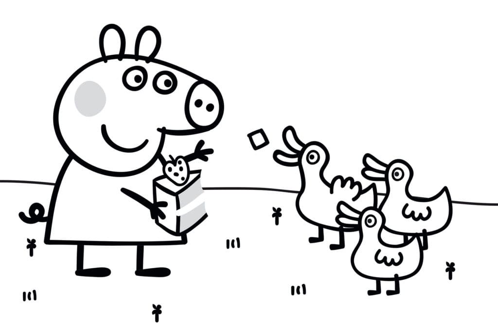 Dibujo gratuito Peppa Pig #180893 de la coleccion Dibujos Animados y Series Animadas para imprimir