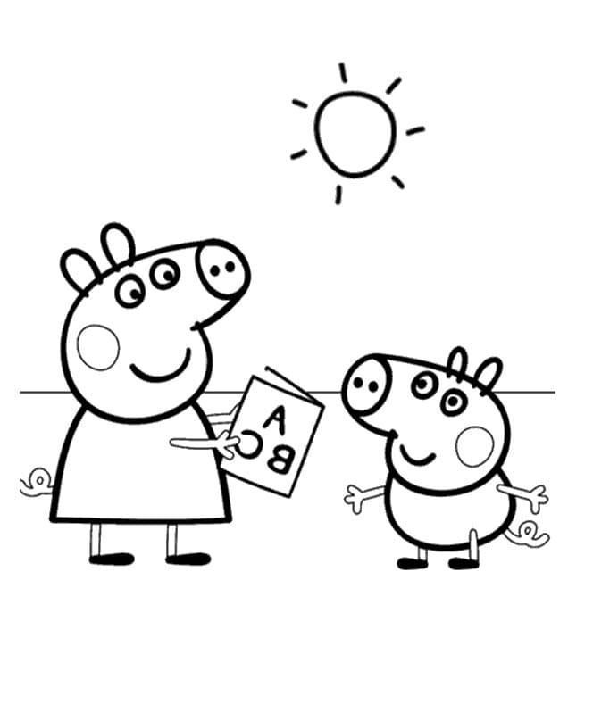 Dibujo gratuito Peppa Pig #180894 de la coleccion Dibujos Animados y Series Animadas para imprimir