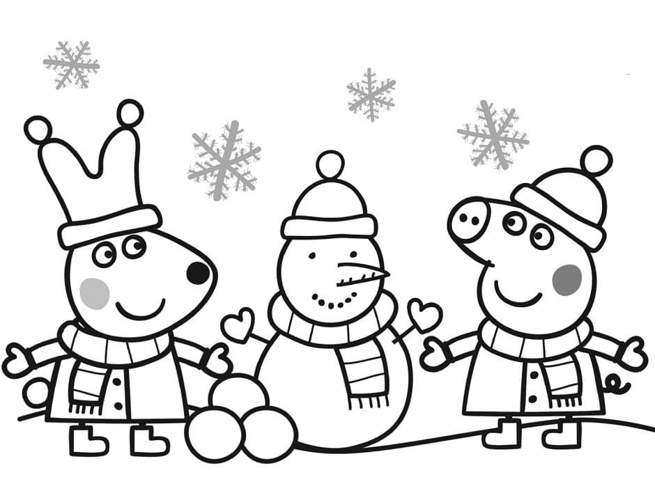 Dibujo gratuito Peppa Pig #180900 de la coleccion Dibujos Animados y Series Animadas para imprimir