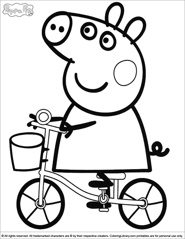 Dibujo para colorear: Peppa Pig (Dibujos Animados y Series Animadas) #43912 - Dibujos para Colorear e Imprimir Gratis