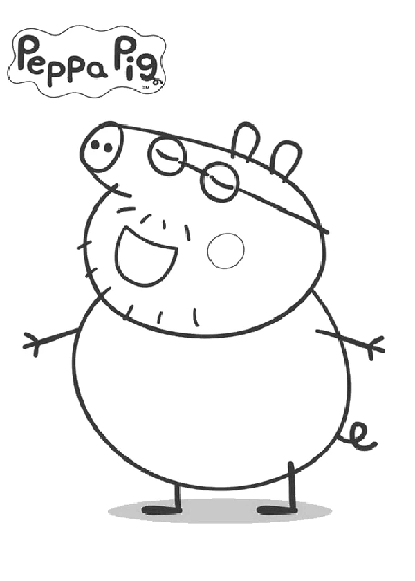 Dibujo para colorear: Peppa Pig (Dibujos Animados y Series Animadas) #43967 - Dibujos para Colorear e Imprimir Gratis