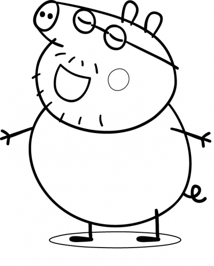 Dibujo para colorear: Peppa Pig (Dibujos Animados y Series Animadas) #43976 - Dibujos para Colorear e Imprimir Gratis