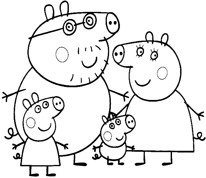 Dibujo gratuito Peppa Pig #43978 de la coleccion Dibujos Animados y Series Animadas para imprimir