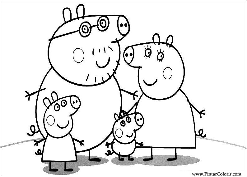 Dibujo para colorear: Peppa Pig (Dibujos Animados y Series Animadas) #44065 - Dibujos para Colorear e Imprimir Gratis