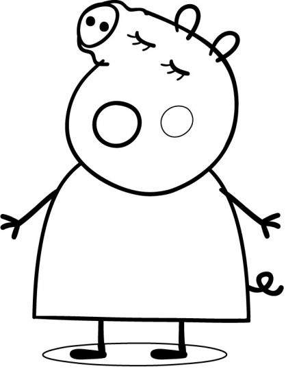 Dibujo gratuito Peppa Pig #44067 de la coleccion Dibujos Animados y Series Animadas para imprimir