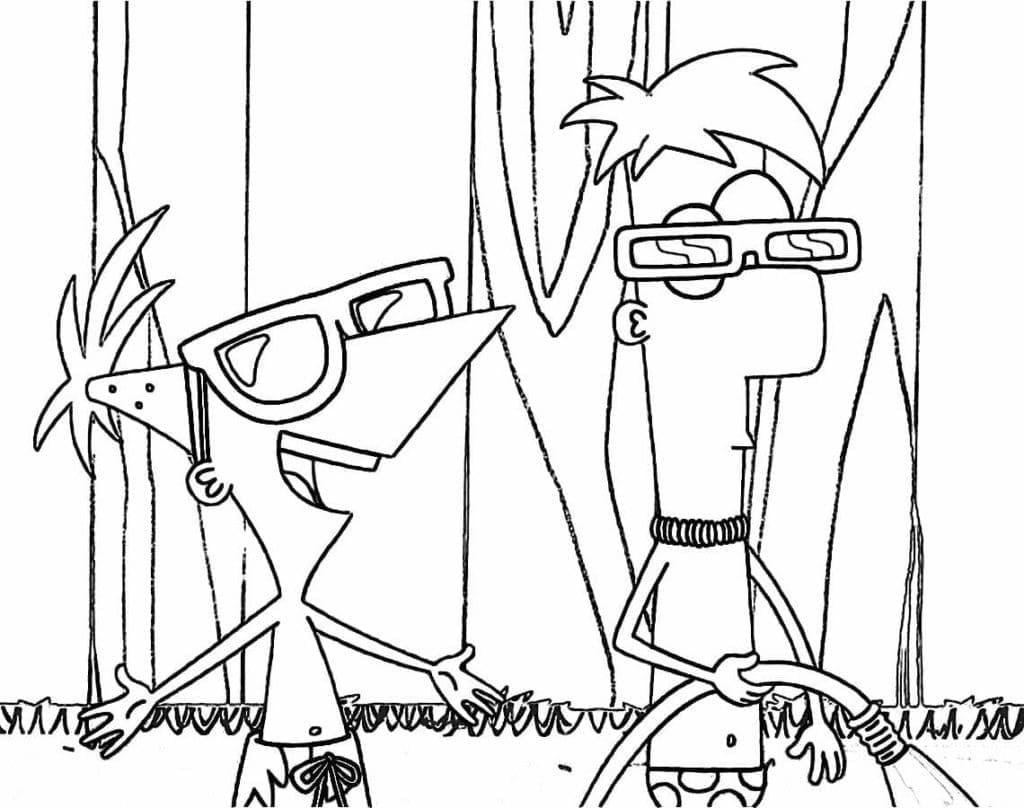Dibujo gratuito Phineas y Ferb #207748 de la coleccion Dibujos Animados y Series Animadas para imprimir