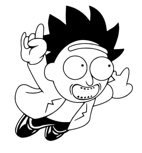 Dibujo gratuito Rick y Morty #208237 de la coleccion Dibujos Animados y Series Animadas para imprimir