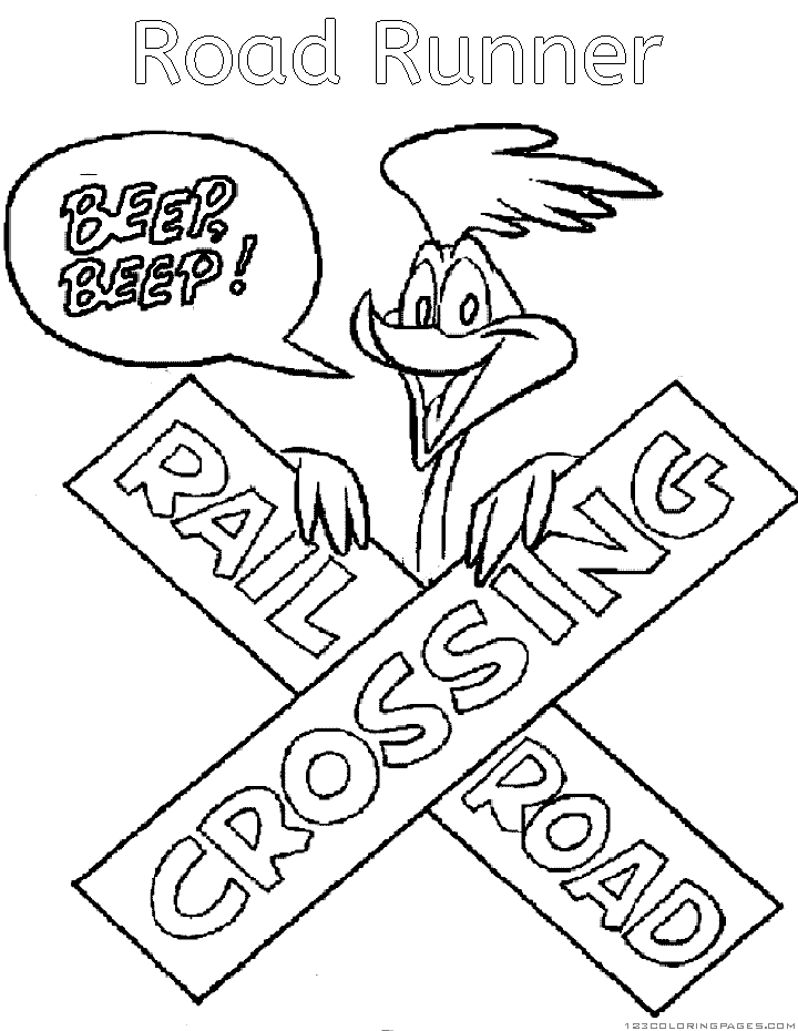 Dibujo gratuito Road Runner y Wile E. Coyote #47286 de la coleccion Dibujos Animados y Series Animadas para imprimir