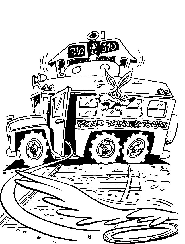 Dibujo gratuito Road Runner y Wile E. Coyote #47292 de la coleccion Dibujos Animados y Series Animadas para imprimir