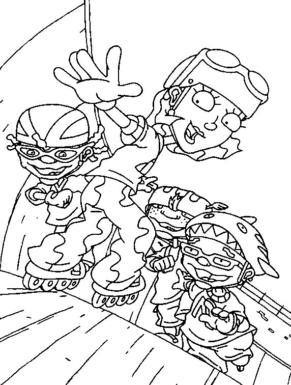 Dibujo gratuito Rocket Power #52587 de la coleccion Dibujos Animados y Series Animadas para imprimir