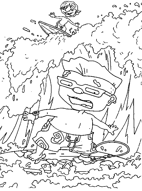 Dibujo gratuito Rocket Power #52615 de la coleccion Dibujos Animados y Series Animadas para imprimir