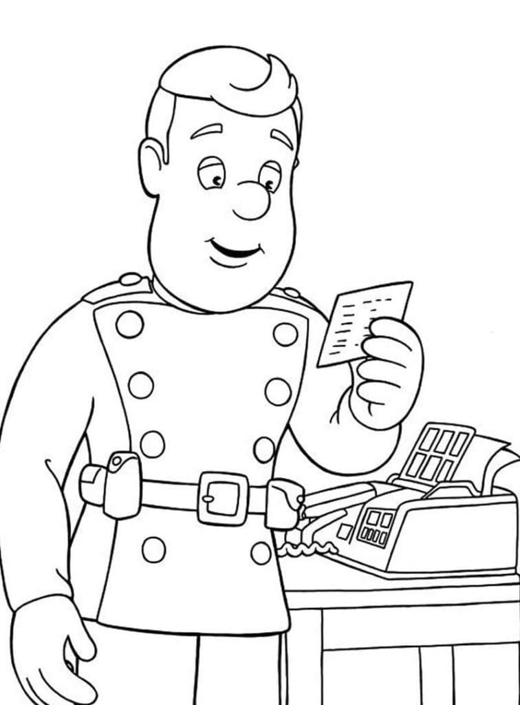 Dibujo gratuito Sam el Bombero #177798 de la coleccion Dibujos Animados y Series Animadas para imprimir