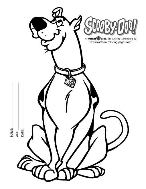 Dibujo gratuito Scooby Doo #31511 de la coleccion Dibujos Animados y Series Animadas para imprimir