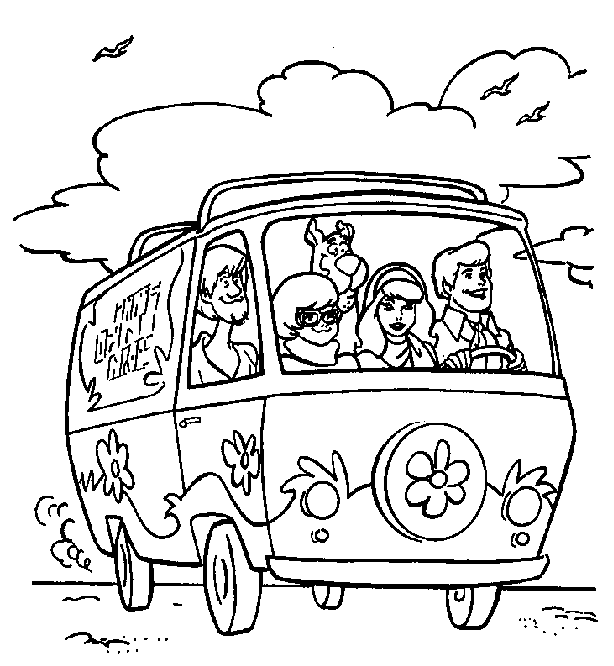 Dibujo gratuito Scooby Doo #31534 de la coleccion Dibujos Animados y Series Animadas para imprimir