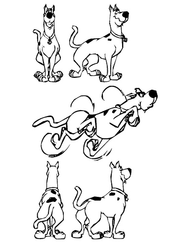 Dibujo gratuito Scooby Doo #31685 de la coleccion Dibujos Animados y Series Animadas para imprimir