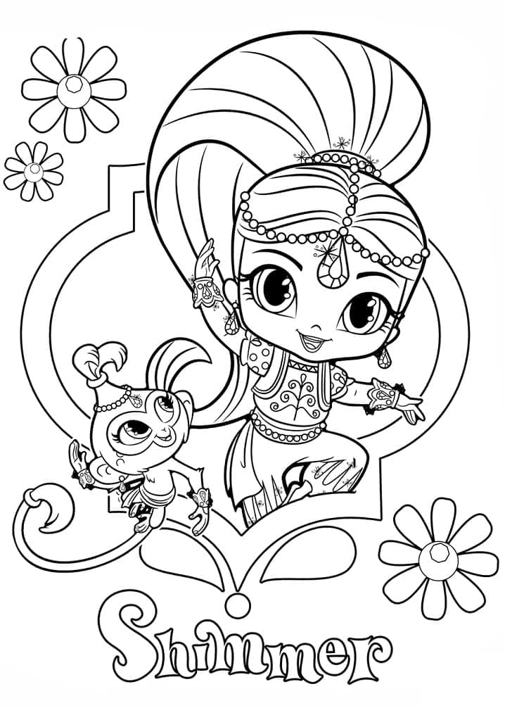 Dibujo gratuito Shimmer y Shine #196191 de la coleccion Dibujos Animados y Series Animadas para imprimir