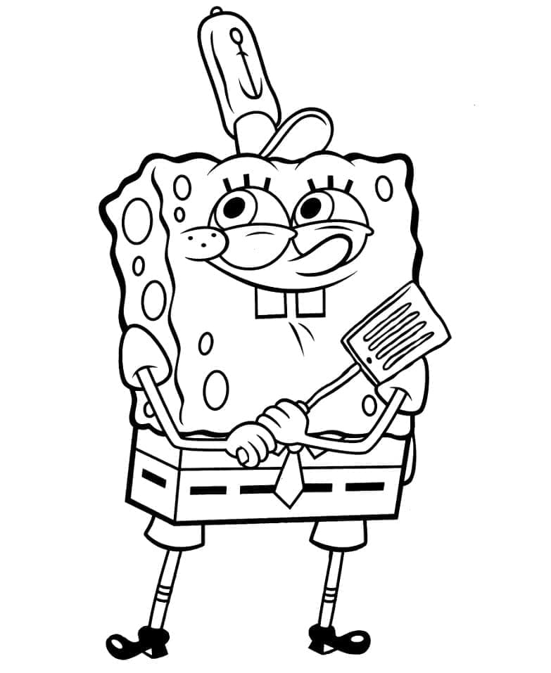 Dibujo gratuito SpongeBob SquarePants #195126 de la coleccion Dibujos Animados y Series Animadas para imprimir