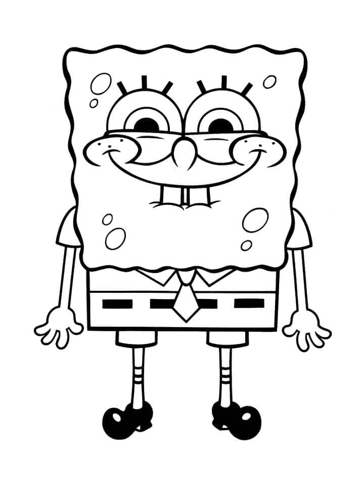 Dibujo gratuito SpongeBob SquarePants #195127 de la coleccion Dibujos Animados y Series Animadas para imprimir