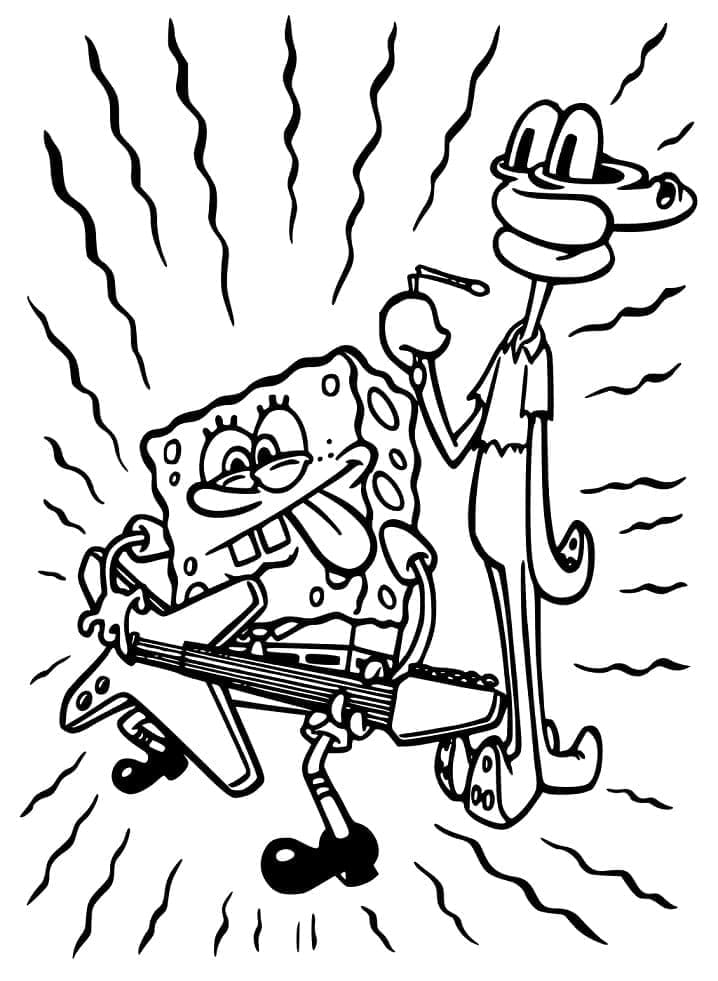 Dibujo gratuito SpongeBob SquarePants #195151 de la coleccion Dibujos Animados y Series Animadas para imprimir