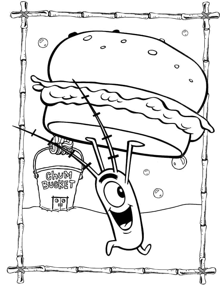 Dibujo gratuito SpongeBob SquarePants #195182 de la coleccion Dibujos Animados y Series Animadas para imprimir
