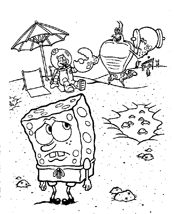 Dibujo gratuito SquareBob SquarePants #33375 de la coleccion Dibujos Animados y Series Animadas para imprimir