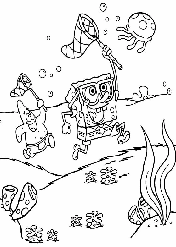 Dibujo gratuito SquareBob SquarePants #33381 de la coleccion Dibujos Animados y Series Animadas para imprimir