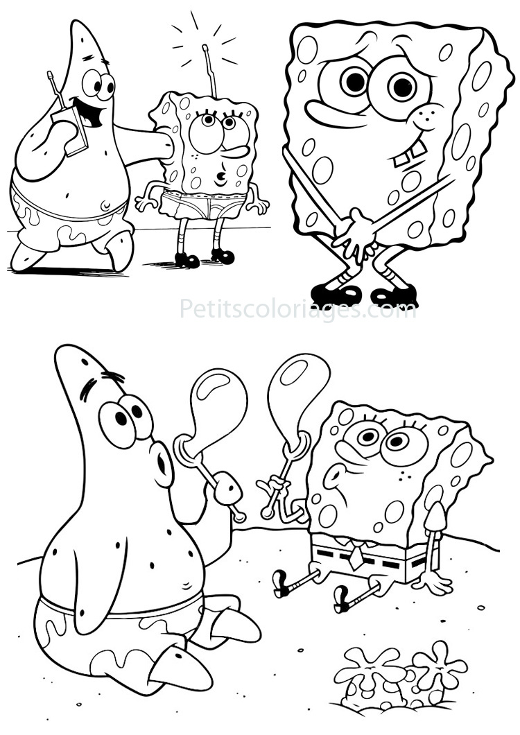 Dibujo gratuito SquareBob SquarePants #33382 de la coleccion Dibujos Animados y Series Animadas para imprimir