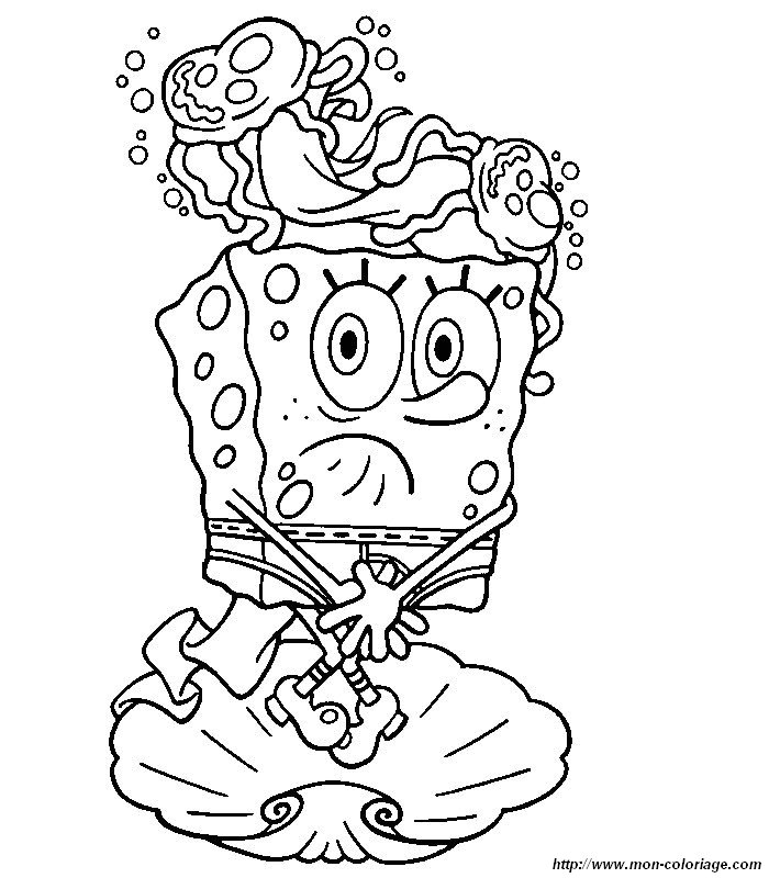 Dibujo gratuito SquareBob SquarePants #33385 de la coleccion Dibujos Animados y Series Animadas para imprimir