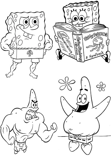 Dibujo gratuito SquareBob SquarePants #33386 de la coleccion Dibujos Animados y Series Animadas para imprimir