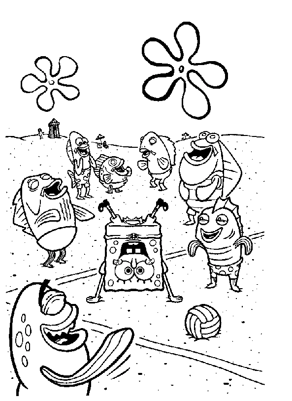 Dibujo gratuito SquareBob SquarePants #33404 de la coleccion Dibujos Animados y Series Animadas para imprimir