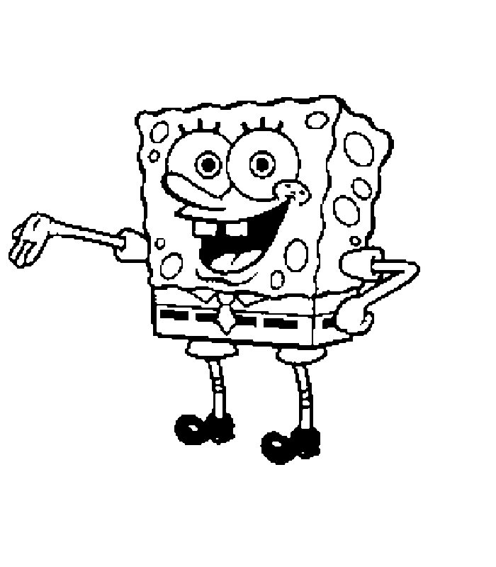 Dibujo gratuito SquareBob SquarePants #33414 de la coleccion Dibujos Animados y Series Animadas para imprimir