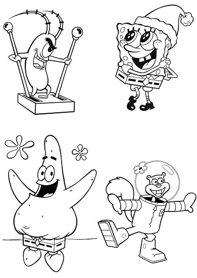 Dibujo gratuito SquareBob SquarePants #33418 de la coleccion Dibujos Animados y Series Animadas para imprimir