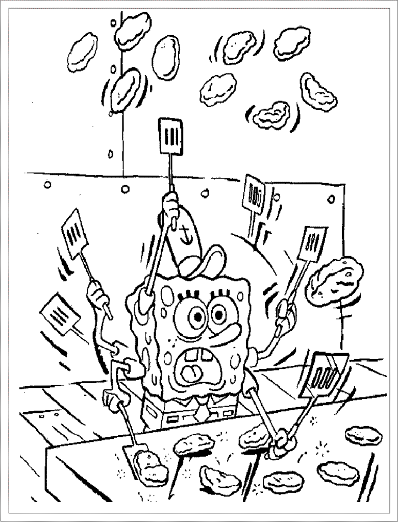 Dibujo gratuito SquareBob SquarePants #33421 de la coleccion Dibujos Animados y Series Animadas para imprimir