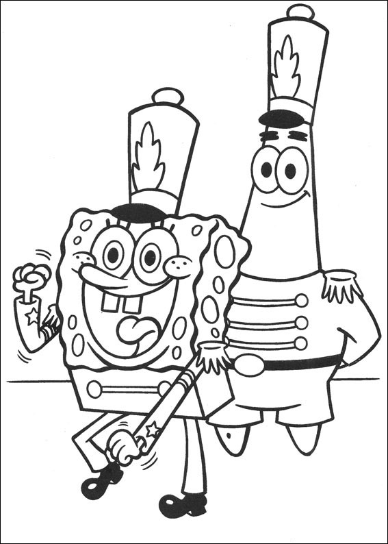 Dibujo gratuito SquareBob SquarePants #33432 de la coleccion Dibujos Animados y Series Animadas para imprimir