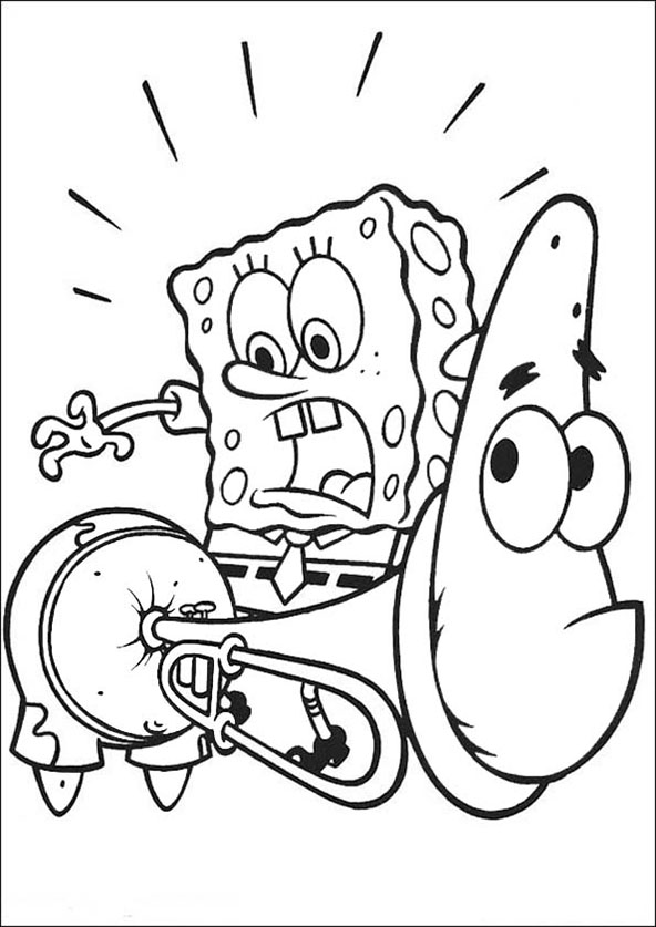 Dibujo gratuito SquareBob SquarePants #33461 de la coleccion Dibujos Animados y Series Animadas para imprimir