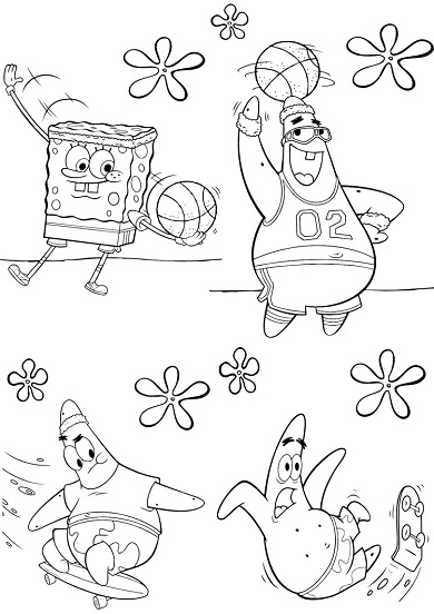 Dibujo gratuito SquareBob SquarePants #33465 de la coleccion Dibujos Animados y Series Animadas para imprimir