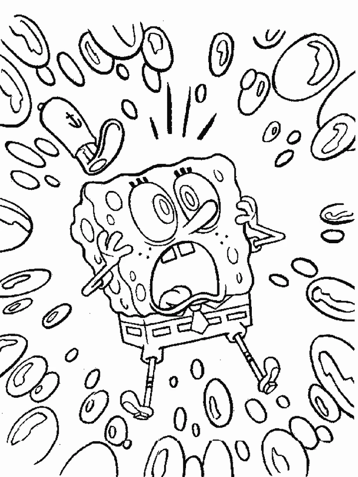 Dibujo gratuito SquareBob SquarePants #33474 de la coleccion Dibujos Animados y Series Animadas para imprimir