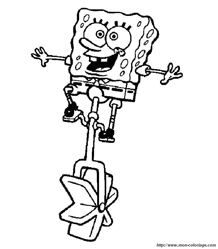 Dibujo gratuito SquareBob SquarePants #33531 de la coleccion Dibujos Animados y Series Animadas para imprimir