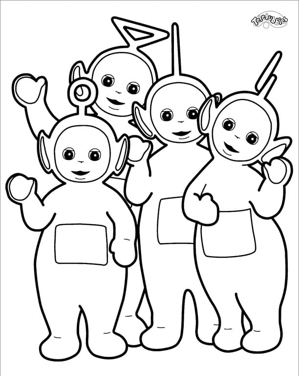 Dibujo gratuito Teletubbies #186004 de la coleccion Dibujos Animados y Series Animadas para imprimir