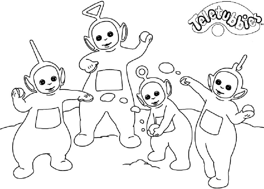 Dibujo gratuito Teletubbies #186007 de la coleccion Dibujos Animados y Series Animadas para imprimir