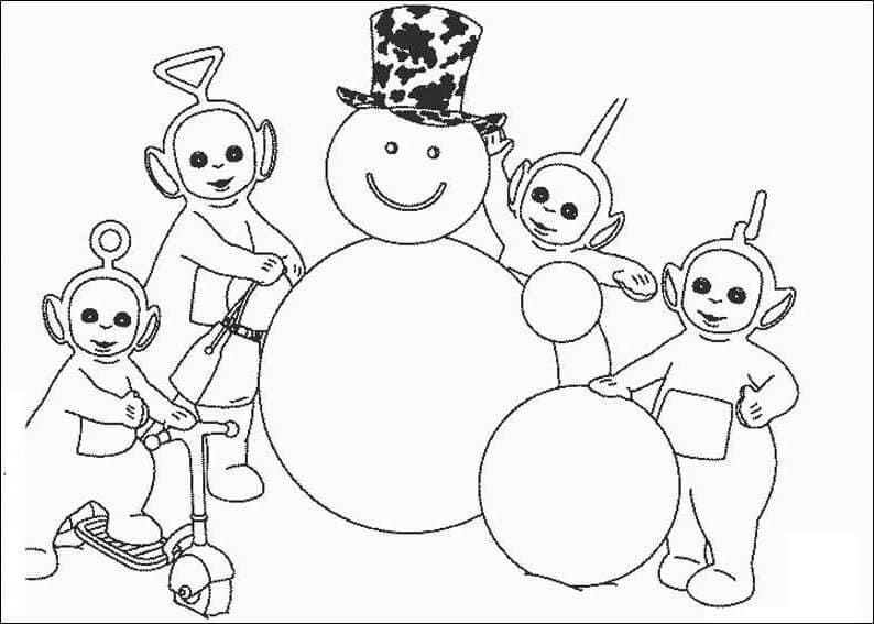 Dibujo gratuito Teletubbies #186024 de la coleccion Dibujos Animados y Series Animadas para imprimir