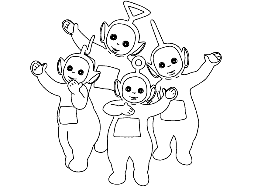 Dibujo gratuito Teletubbies #49658 de la coleccion Dibujos Animados y Series Animadas para imprimir