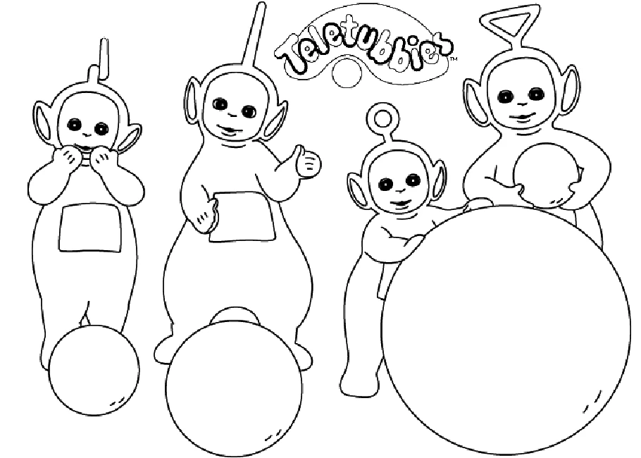 Dibujo gratuito Teletubbies #49817 de la coleccion Dibujos Animados y Series Animadas para imprimir
