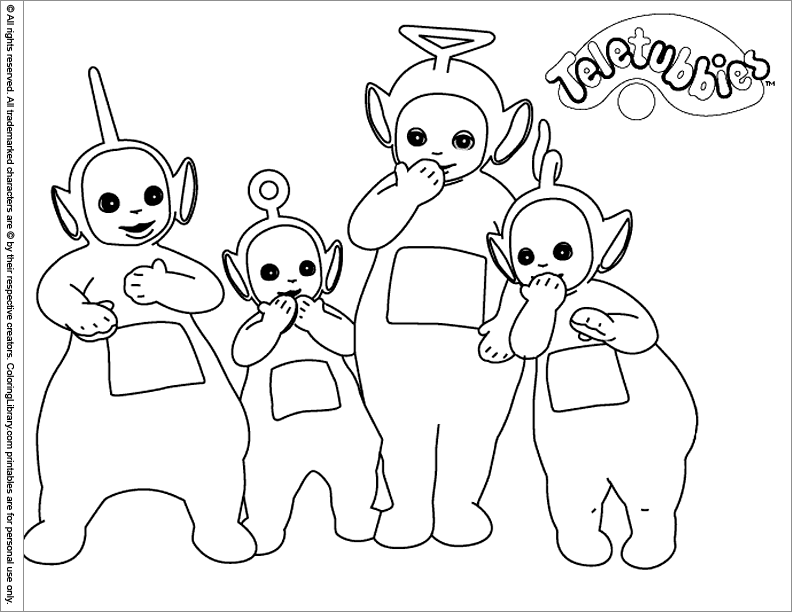 Dibujo gratuito Teletubbies #49829 de la coleccion Dibujos Animados y Series Animadas para imprimir