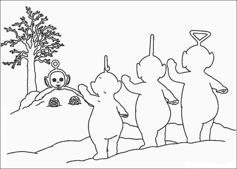 Dibujo gratuito Teletubbies #49837 de la coleccion Dibujos Animados y Series Animadas para imprimir