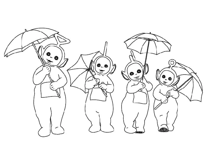 Dibujo gratuito Teletubbies #49937 de la coleccion Dibujos Animados y Series Animadas para imprimir